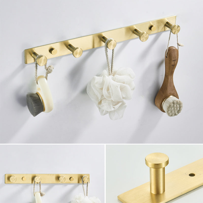Traditional Brushed Brass Bathroom Accessories As Individual Piece Or In Set Made Of Metal