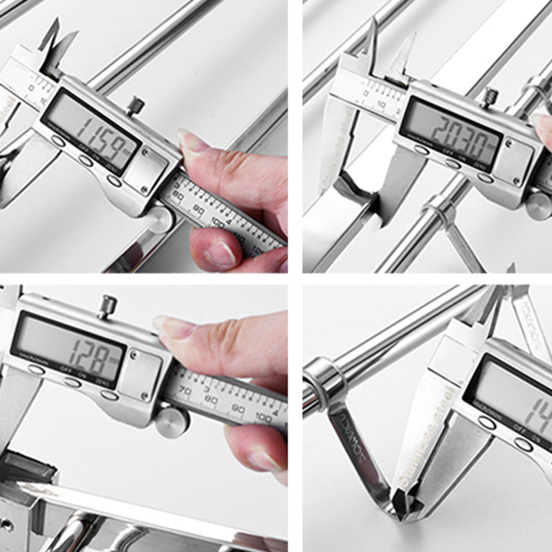 Contemporary Metal Bathroom Accessories Single Piece or as Set with Paper Holder