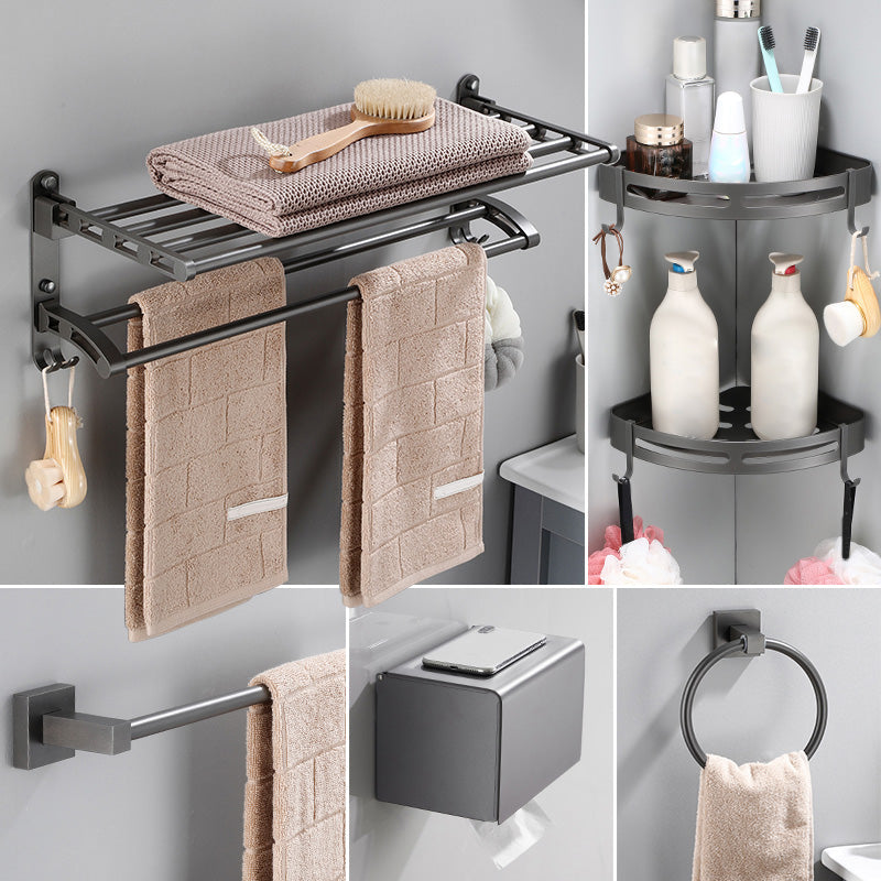 Modern Bathroom Accessories Hardware Set Gray Bathroom Hardware Set