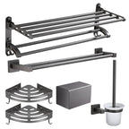 Modern Bathroom Accessories Hardware Set Gray Bathroom Hardware Set