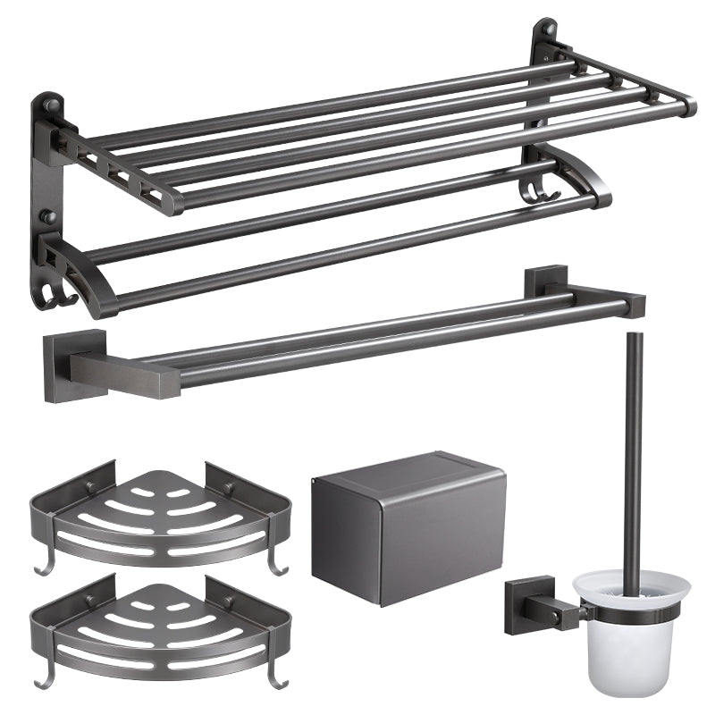 Modern Bathroom Accessories Hardware Set Gray Bathroom Hardware Set