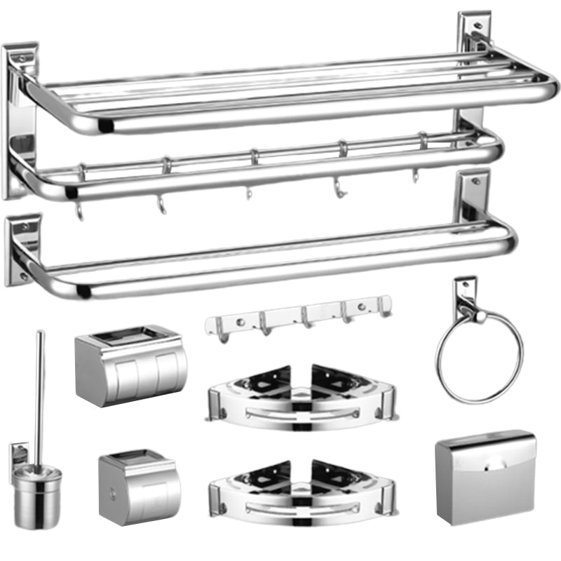 Silver Contemporary Bathroom Accessories As Individual Pieces Or As A Set