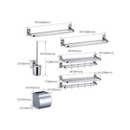 Silver Contemporary Bathroom Accessories As Individual Pieces Or As A Set