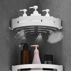 Contemporary Metal Bathroom Accessories Hardware Set with Bathroom Shelf