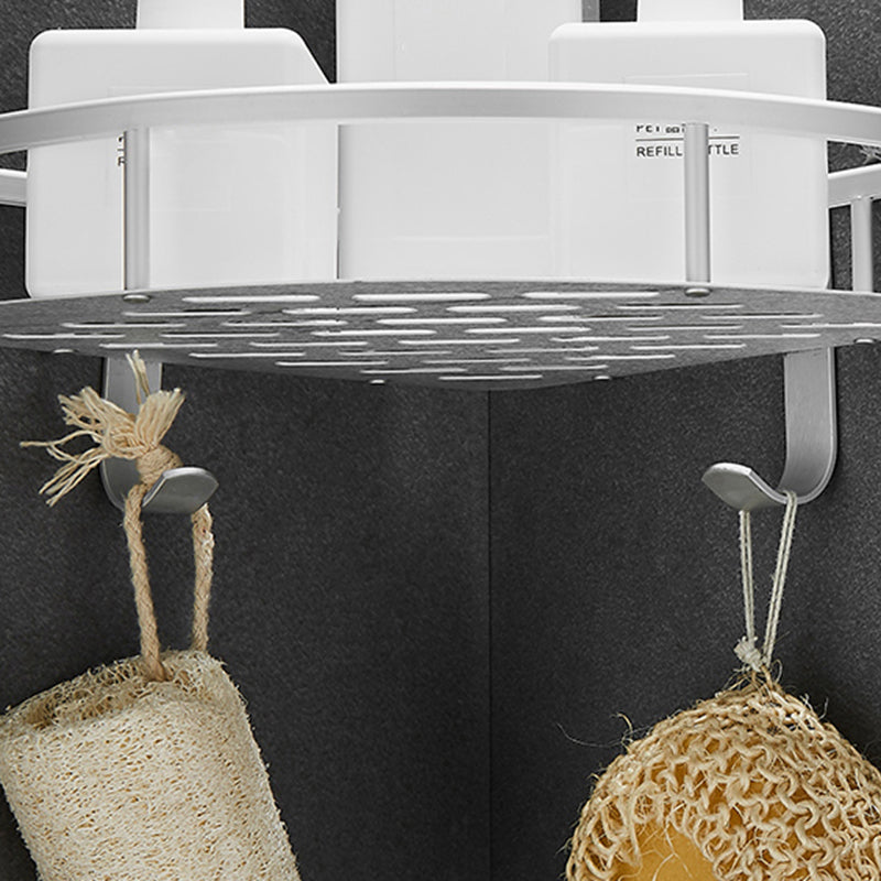 Contemporary Metal Bathroom Accessories Hardware Set with Bathroom Shelf
