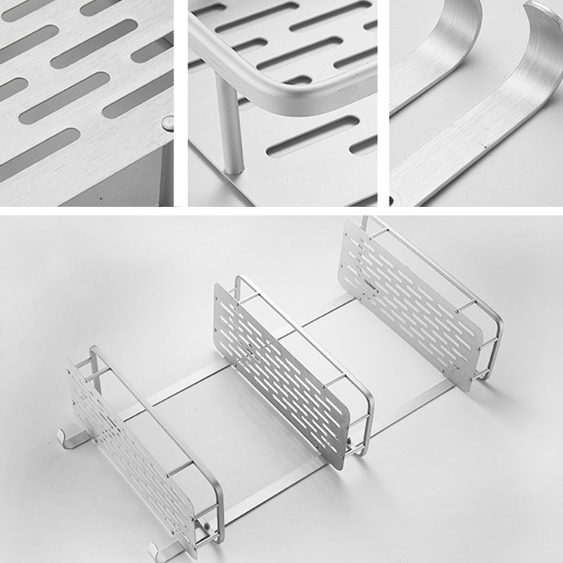 Contemporary Metal Bathroom Accessories Hardware Set with Bathroom Shelf