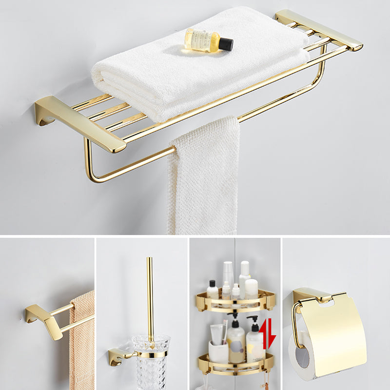 Modern Bathroom Accessory Mounting Kit Gold Bathroom Hardware