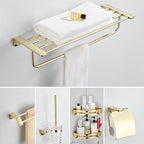 Modern Bathroom Accessory Mounting Kit Gold Bathroom Hardware