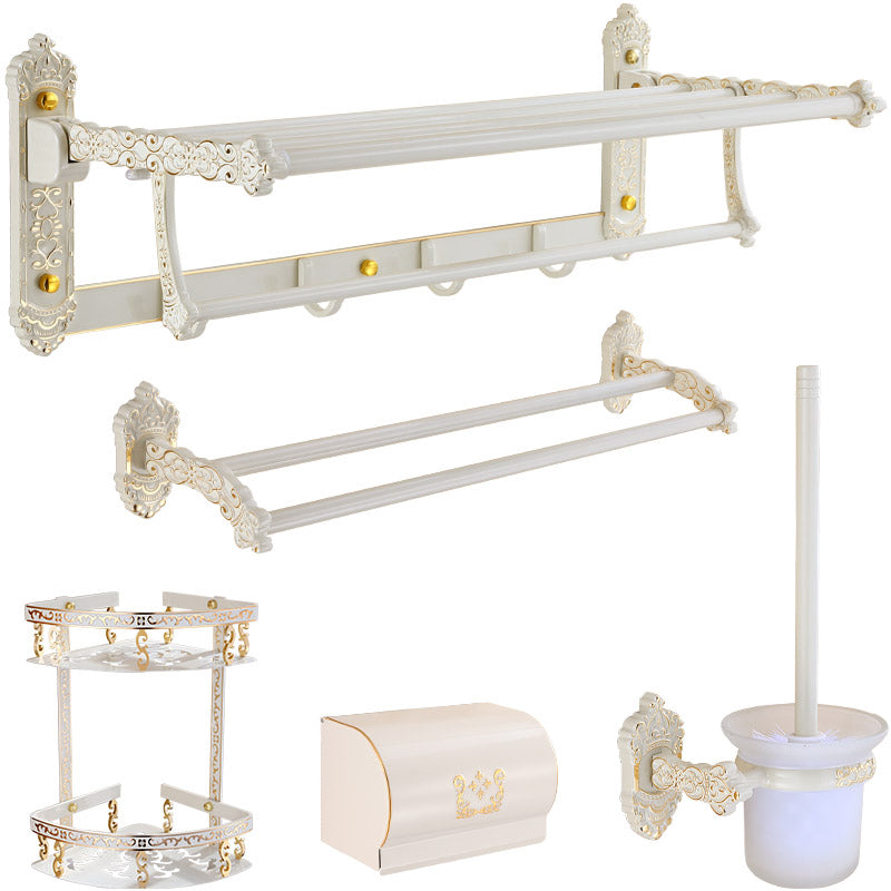 Traditional Metal Bathroom Accessory Hardware Set with Paper Holder