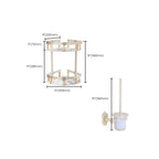 Traditional Metal Bathroom Accessory Hardware Set with Paper Holder
