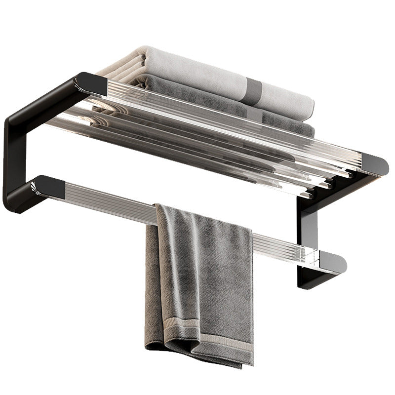 Contemporary Black Metal Bathroom Accessories Single Piece or as Set