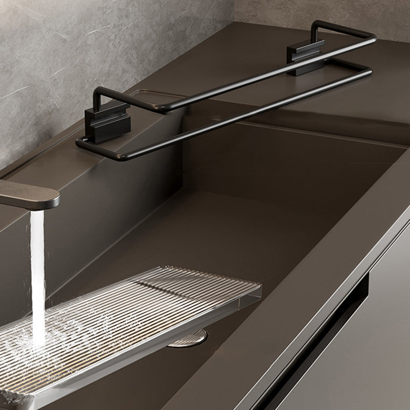 Contemporary Black Metal Bathroom Accessories Single Piece or as Set