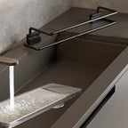 Contemporary Black Metal Bathroom Accessories Single Piece or as Set