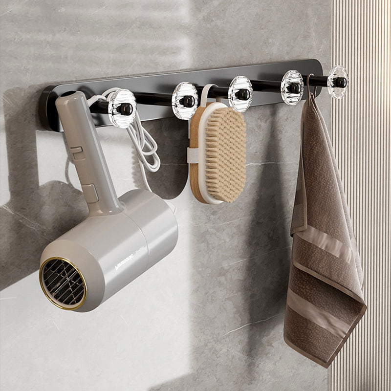 Contemporary Black Metal Bathroom Accessories Single Piece or as Set