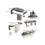 Contemporary Black Metal Bathroom Accessories Single Piece or as Set