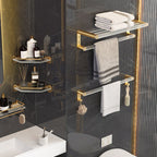 6-piece Bathroom Set Aluminium and Acrylic Bathroom Accessories Hardware Set