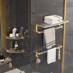 6-piece Bathroom Set Aluminium and Acrylic Bathroom Accessories Hardware Set