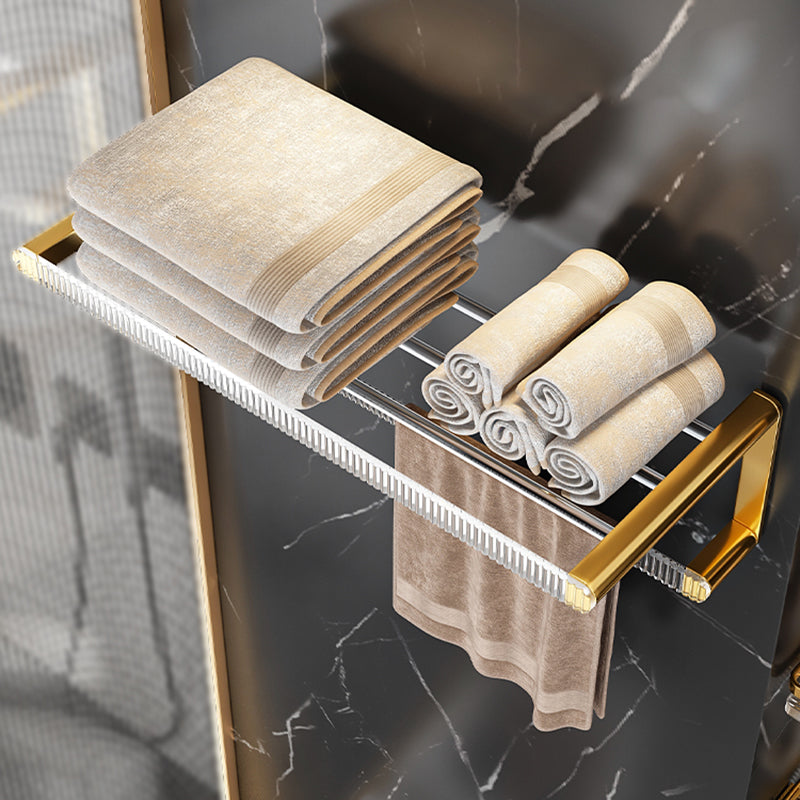 Metal and Acrylic Bathroom Accessory Set Transparent Bathroom Accessories