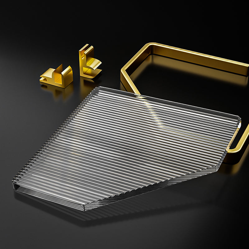 Metal and Acrylic Bathroom Accessory Set Transparent Bathroom Accessories