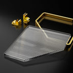 Metal and Acrylic Bathroom Accessory Set Transparent Bathroom Accessories