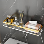 Metal and Acrylic Bathroom Accessory Set Transparent Bathroom Accessories