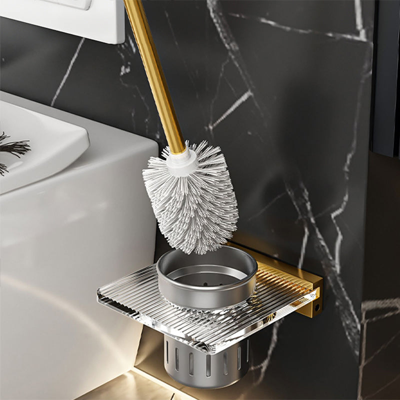Metal and Acrylic Bathroom Accessory Set Transparent Bathroom Accessories