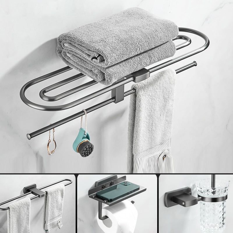 Modern Silver Bathroom Accessories As Individual Piece Or In Set With Towel Bar