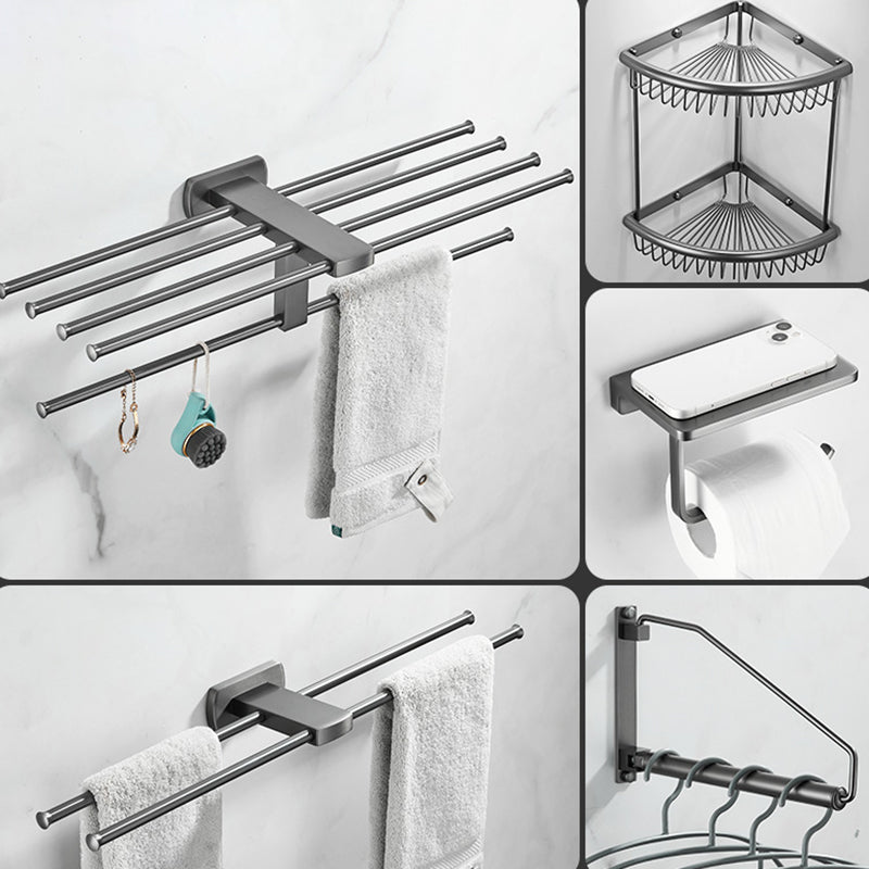 Modern Silver Bathroom Accessories As Individual Piece Or In Set With Towel Bar