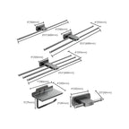 Modern Silver Bathroom Accessories As Individual Piece Or In Set With Towel Bar