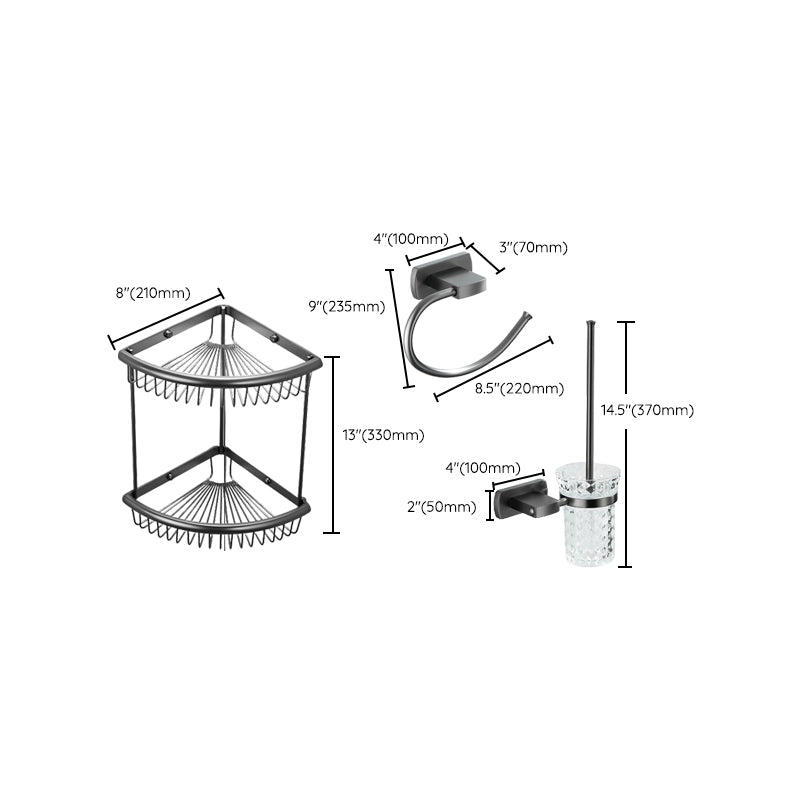 Modern Silver Bathroom Accessories As Individual Piece Or In Set With Towel Bar