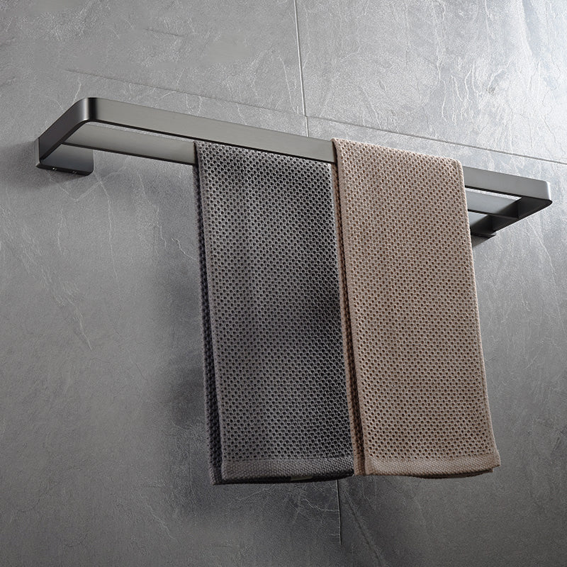 Gray metal modern bathroom accessories as a single item or as a set
