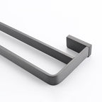 Gray metal modern bathroom accessories as a single piece or as a set