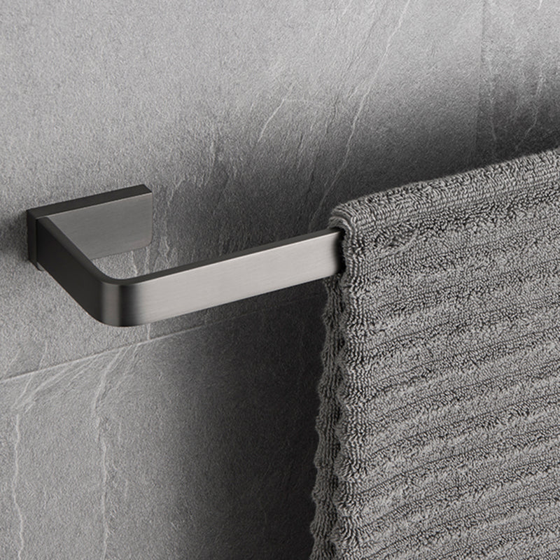 Gray metal modern bathroom accessories as a single item or as a set