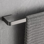 Gray metal modern bathroom accessories as a single item or as a set