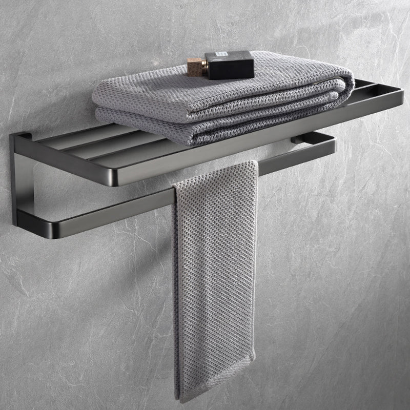 Gray metal modern bathroom accessories as a single item or as a set