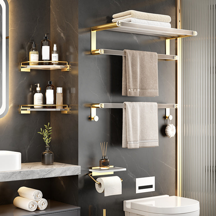 Plastic Modern Bathroom Accessories Hardware Set with Shelf