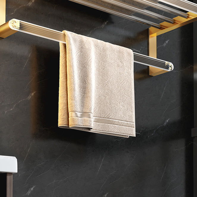 Plastic Modern Bathroom Accessories Hardware Set with Shelf