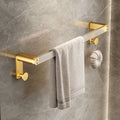 Modern Golden Bathroom Accessories Single Piece or in Set with Bathroom Shelf