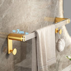 Modern Golden Bathroom Accessories Single Piece or in Set with Bathroom Shelf