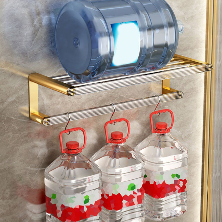Modern Golden Bathroom Accessories Single Piece or in Set with Bathroom Shelf