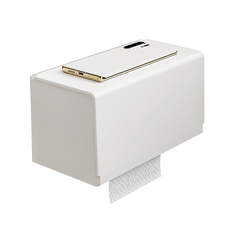 Modern bathroom accessory set in white with bath shelf/towel bar/bath towel hooks