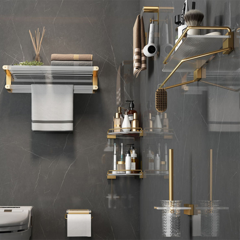 Modern Bathroom Accessories Set Bathroom Shelf Gold Towel Holder Bathroom Hardware Set
