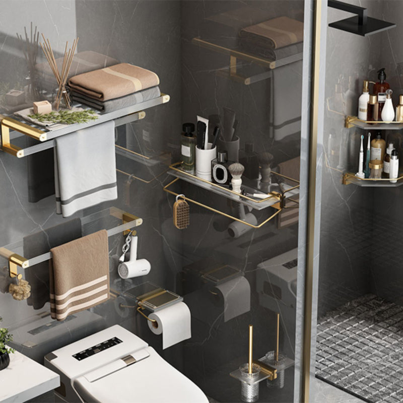 Modern Bathroom Accessories Set Bathroom Shelf Gold Towel Holder Bathroom Hardware Set