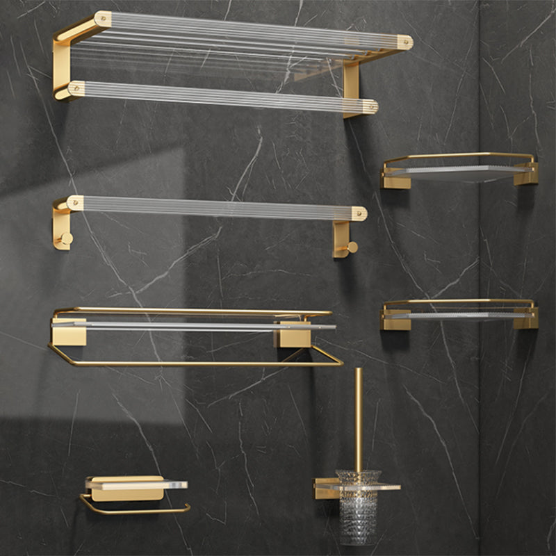 Modern Bathroom Accessories Set Bathroom Shelf Gold Towel Holder Bathroom Hardware Set
