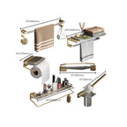 Modern Bathroom Accessories Set Bathroom Shelf Gold Towel Holder Bathroom Hardware Set
