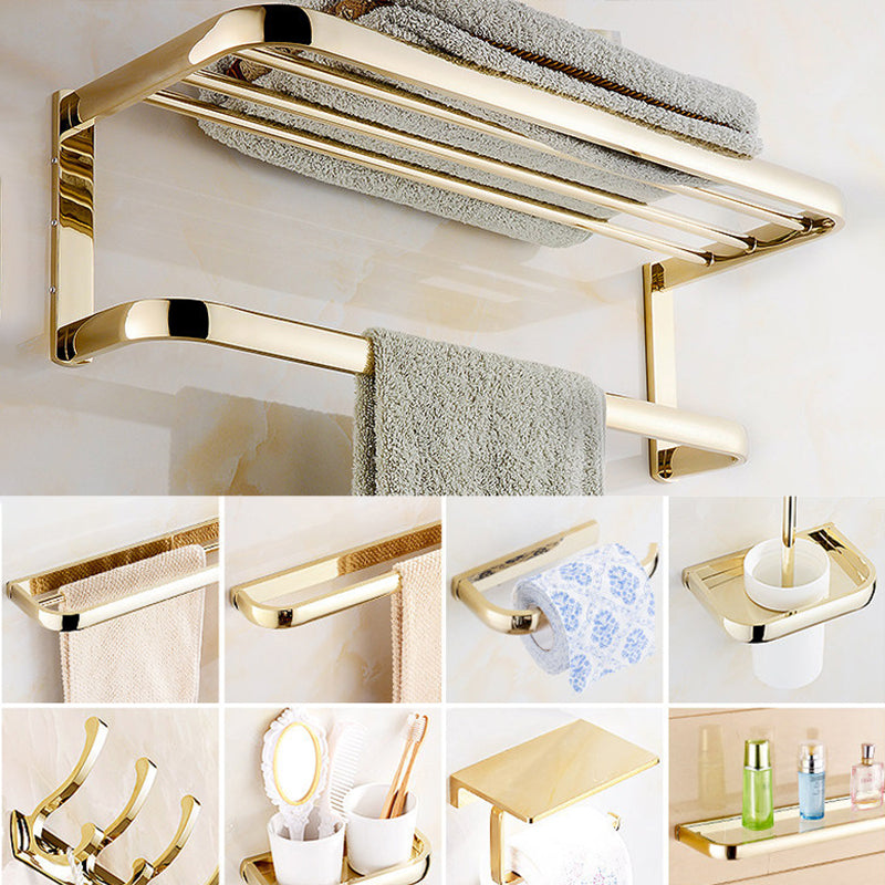 Chrome/Gold Bathroom Accessories Set Modern Metal Bathroom Hardware Set