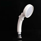 Plastic Handheld Showerhead White Standard Spray Round Wall-mounted Swivel Showerhead