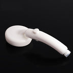 Plastic Handheld Showerhead White Standard Spray Round Wall-mounted Swivel Showerhead