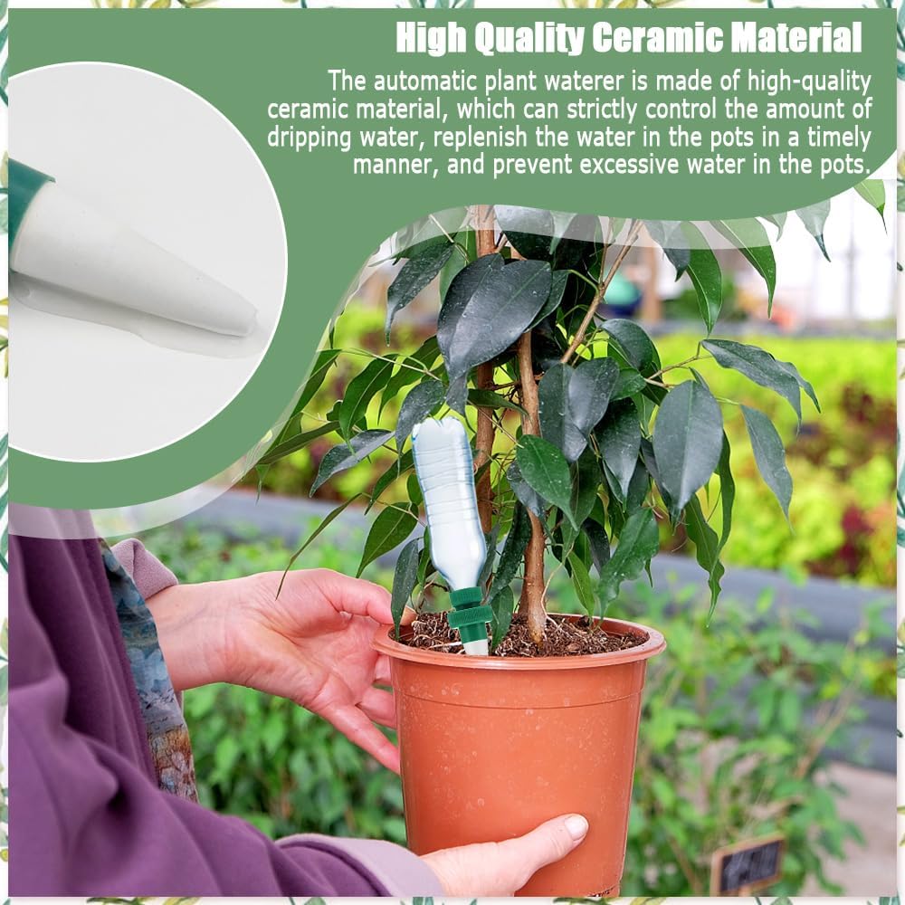 Self-watering spikes for plants – Automatic drip tips for bottles