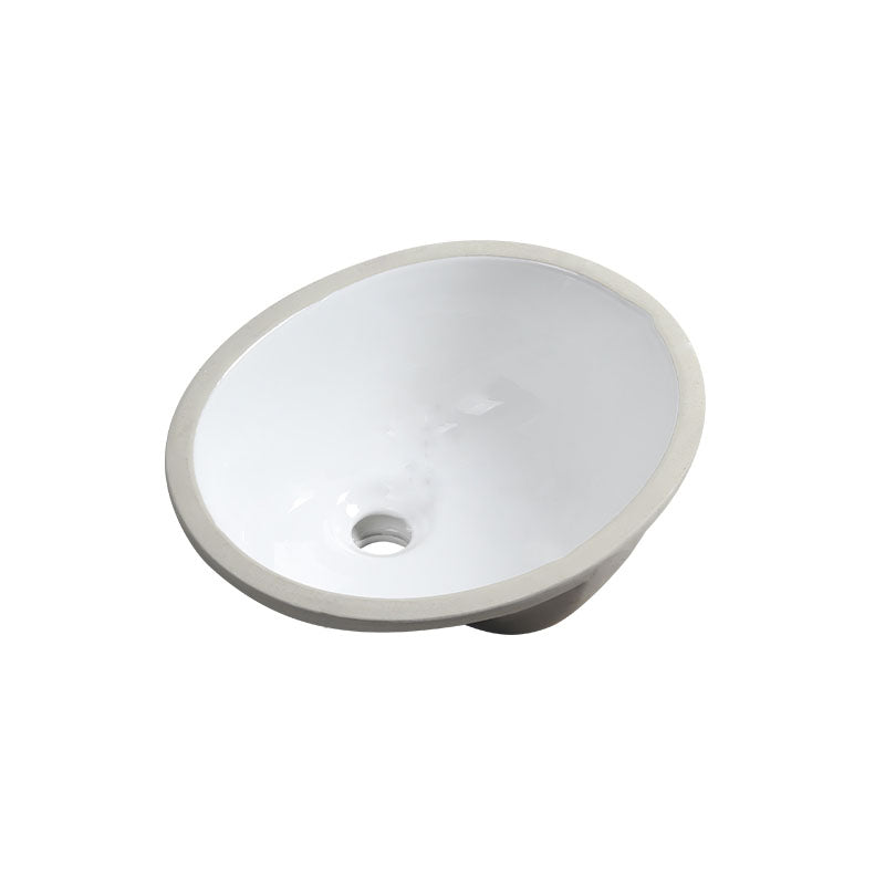 Modern Oval Washstand Ceramic Table Installation Sink Bathroom
